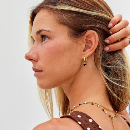 'Tainted Hearts' Heart-Shaped Earrings