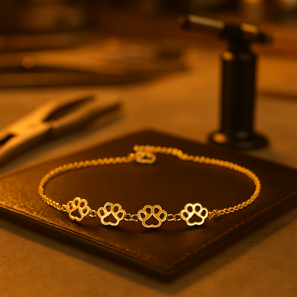 Paw Print Bracelet – Adjustable Size