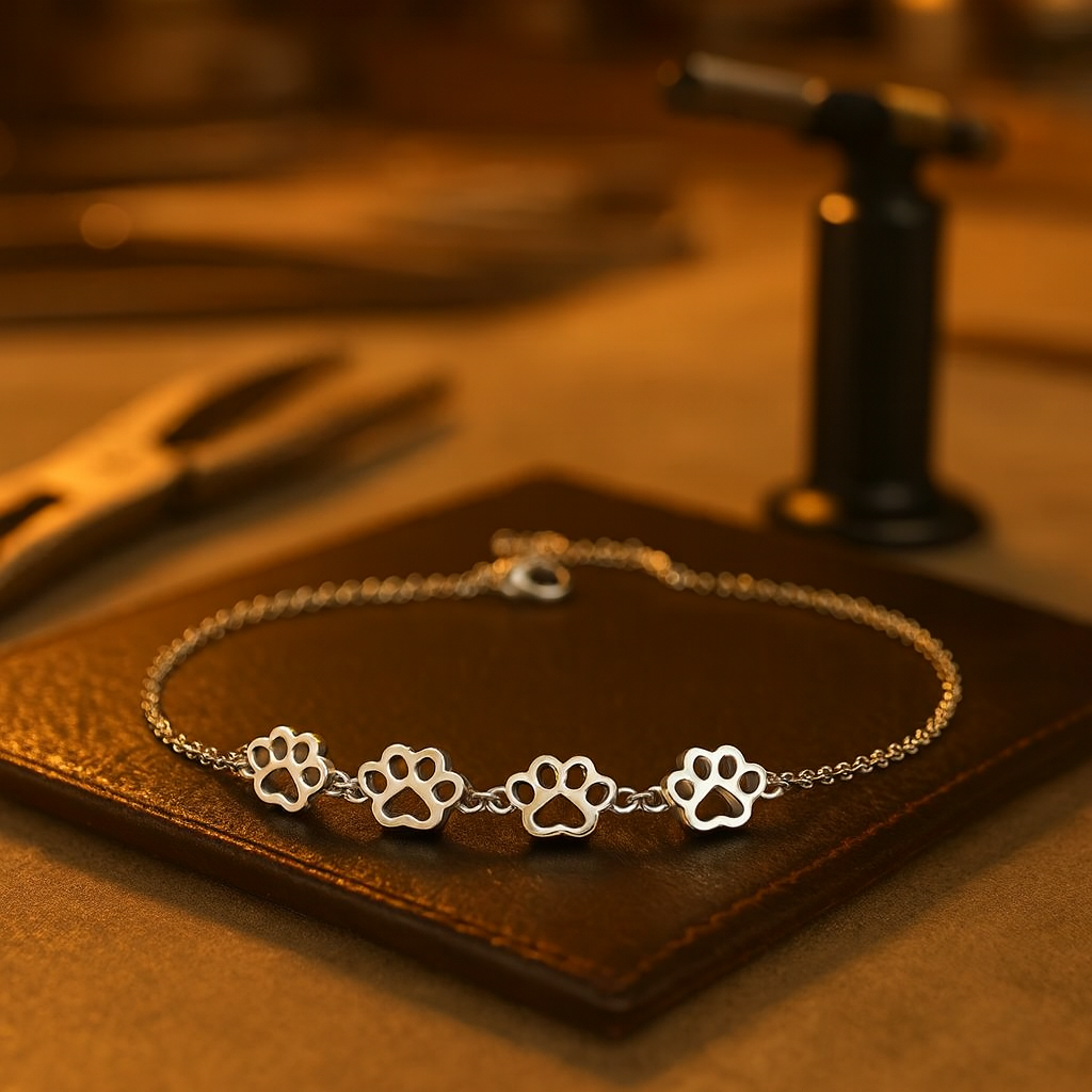 Paw Print Bracelet – Adjustable Size