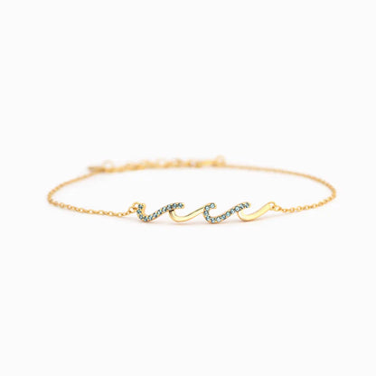 To My Bestie – Always Toget               her Wave Bracelet