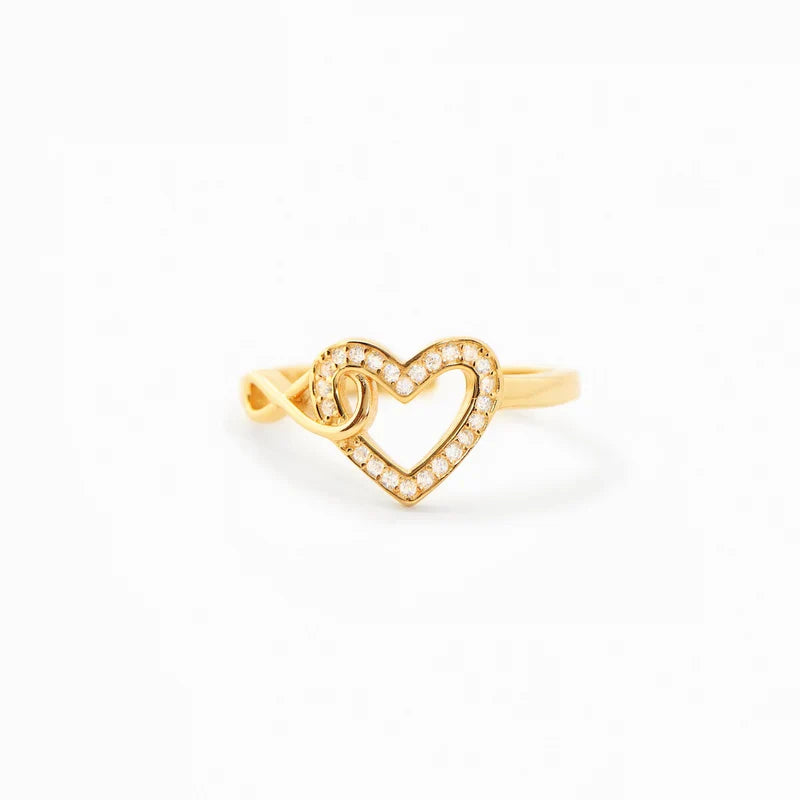 To My Daughter – Infinity Heart Ring | Adjustable