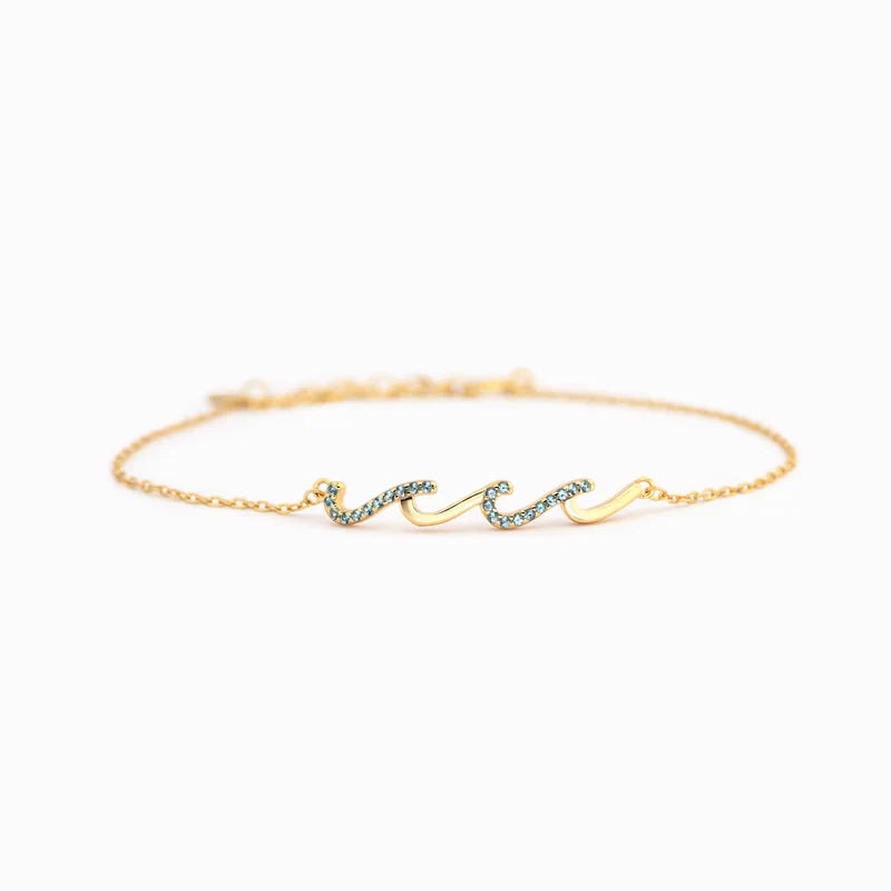 To My Sister – Always Together Wave Bracelet
