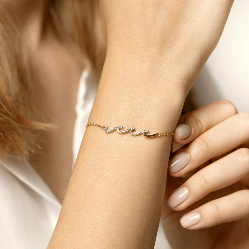 To My Bestie – Always Toget               her Wave Bracelet