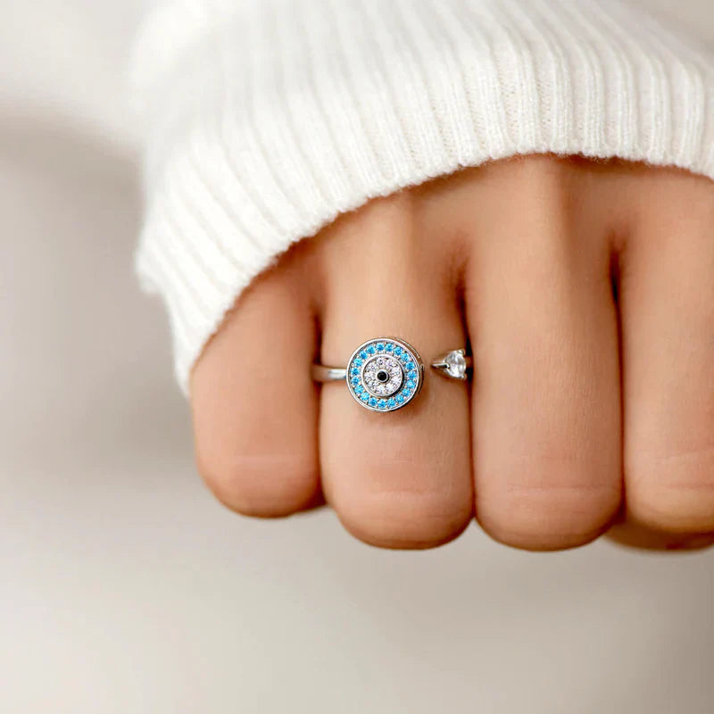 To My Mom – Evil Eye Fidget Ring | Adjustable