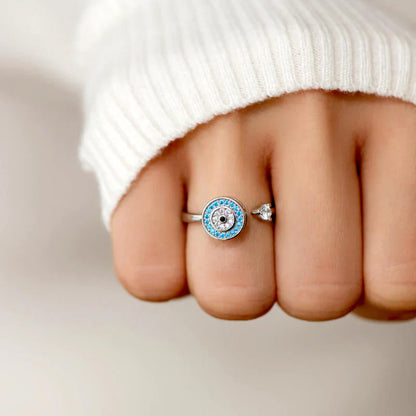 To My Mom – Evil Eye Fidget Ring | Adjustable