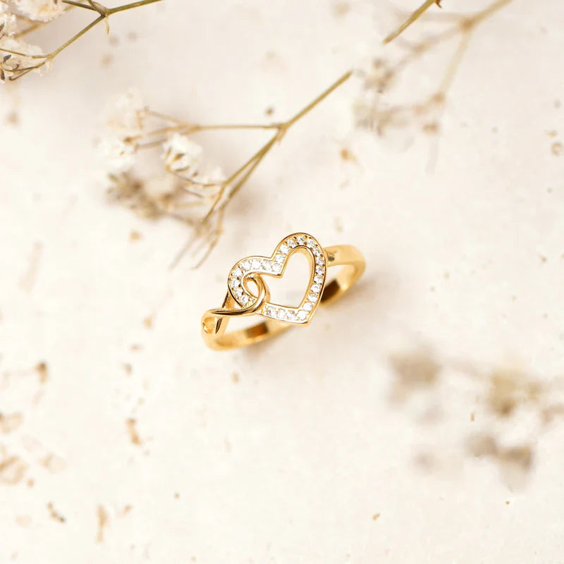 To My Daughter – Infinity Heart Ring | Adjustable