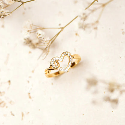 To My Daughter – Infinity Heart Ring | Adjustable