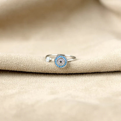 To My Wife – Evil Eye Fidget Ring | Adjustable