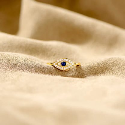 To My Wife – Positive Energy Evil Eye Ring | Adjustable