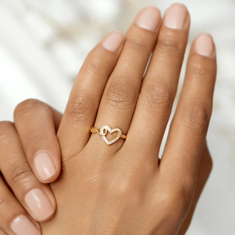To My Bestie – Infinity Heart Ring | Adjustable