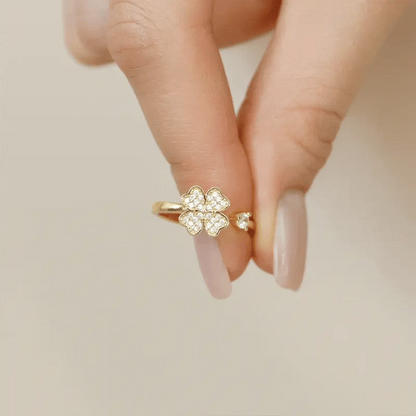 To My Sister – Lucky Clover Fidget Ring | Adjustable