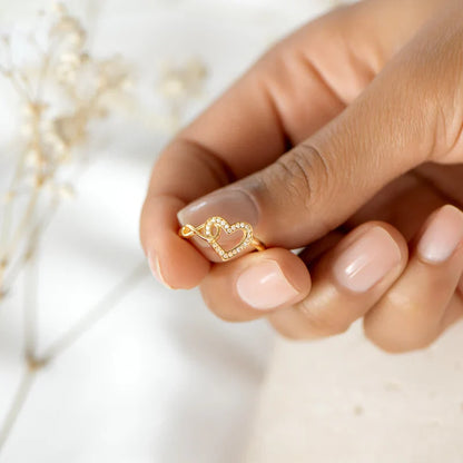To My Daughter – Infinity Heart Ring | Adjustable