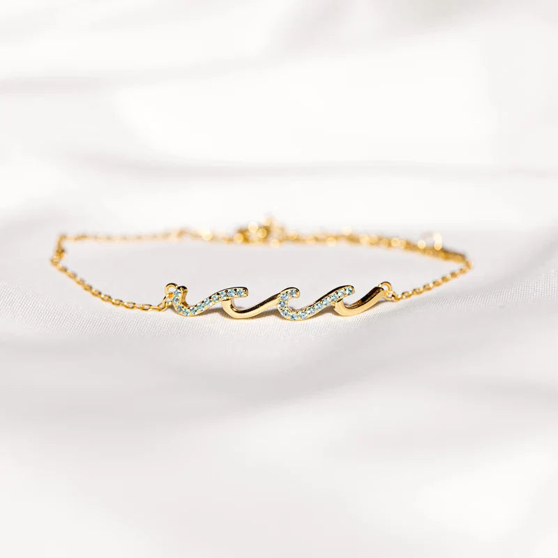 To My Wife – Always Together Wave Bracelet