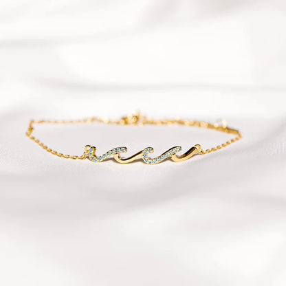 To My Bestie – Always Toget               her Wave Bracelet