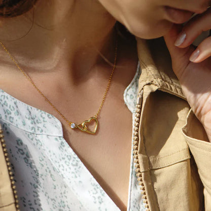 To My Sister – Infinity Heart Necklace