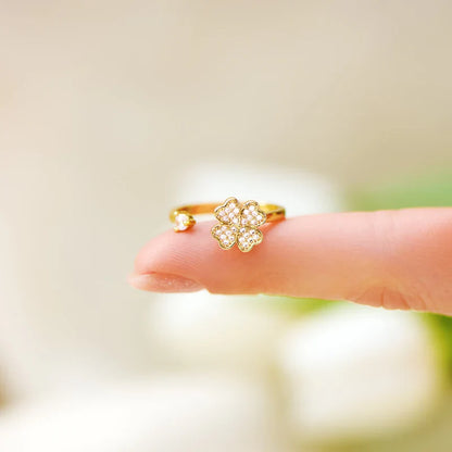 To My Mom – Lucky Clover Fidget Ring | Adjustable