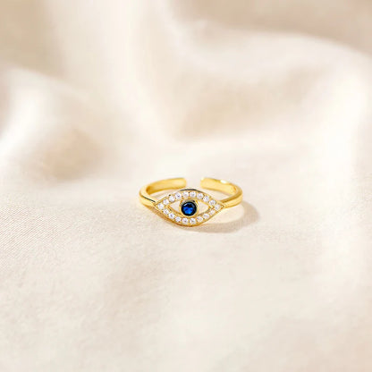 To My Wife – Positive Energy Evil Eye Ring | Adjustable
