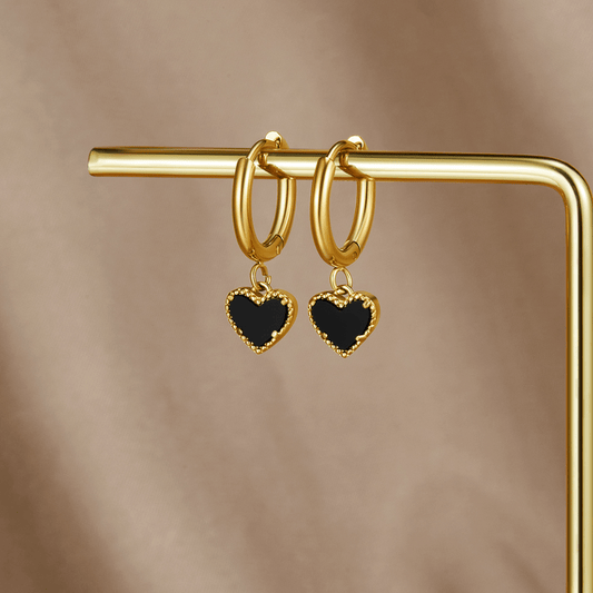 'Tainted Hearts' Heart-Shaped Earrings